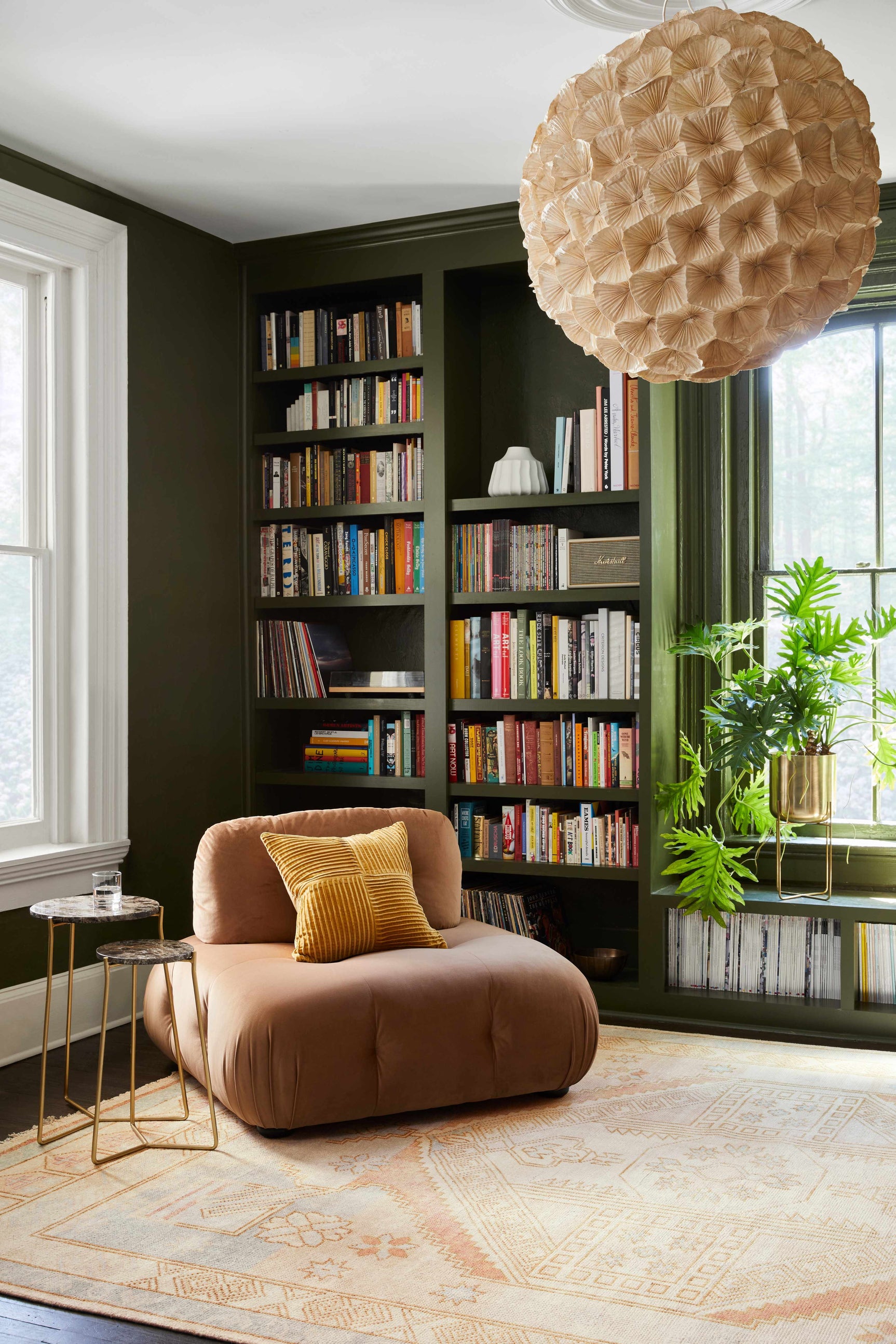 Orit Olive Green Corduroy Accent Pillow - Ornate Home