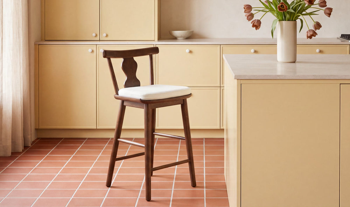 Orla Brown Counter Stool Dark - Ornate Home