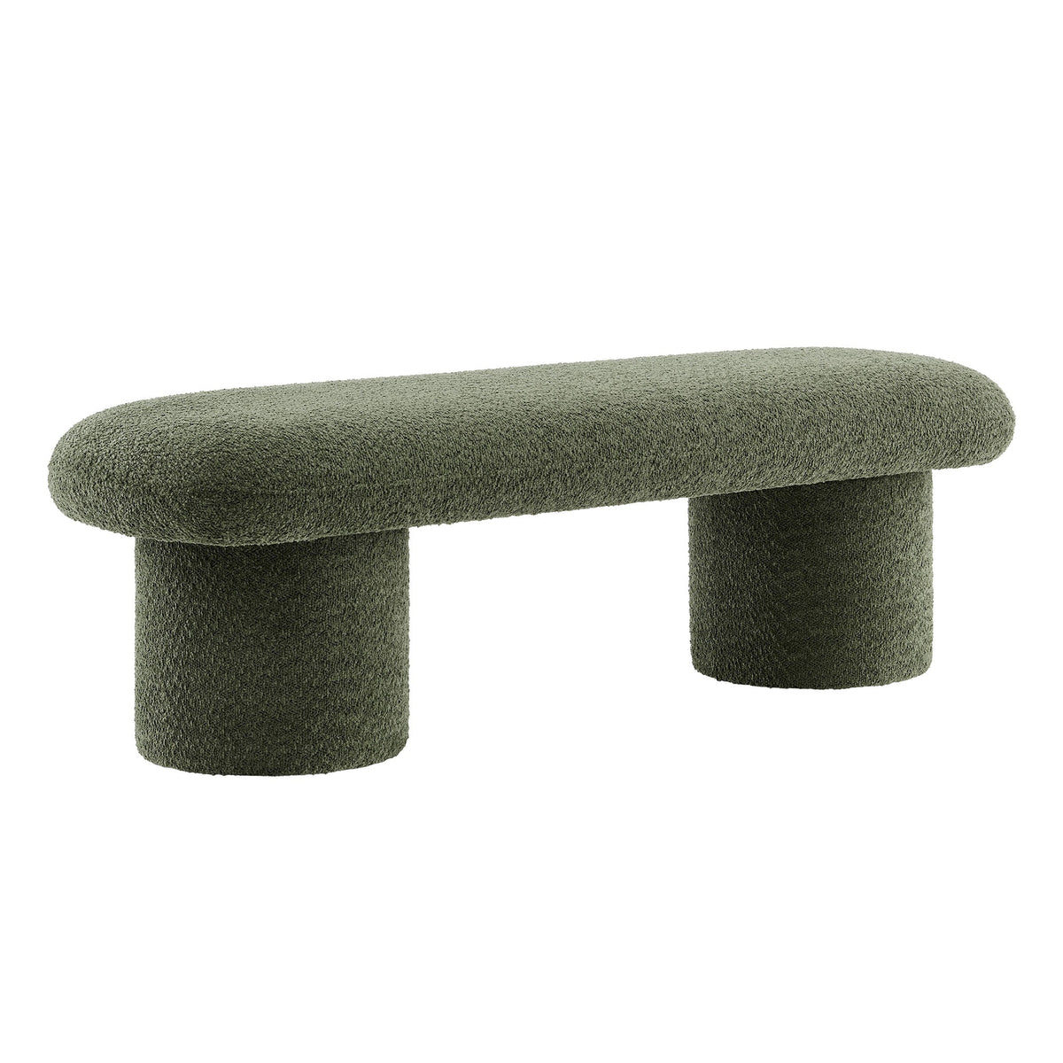 Orla Sage Chenille Upholstered Bench - Ornate Home