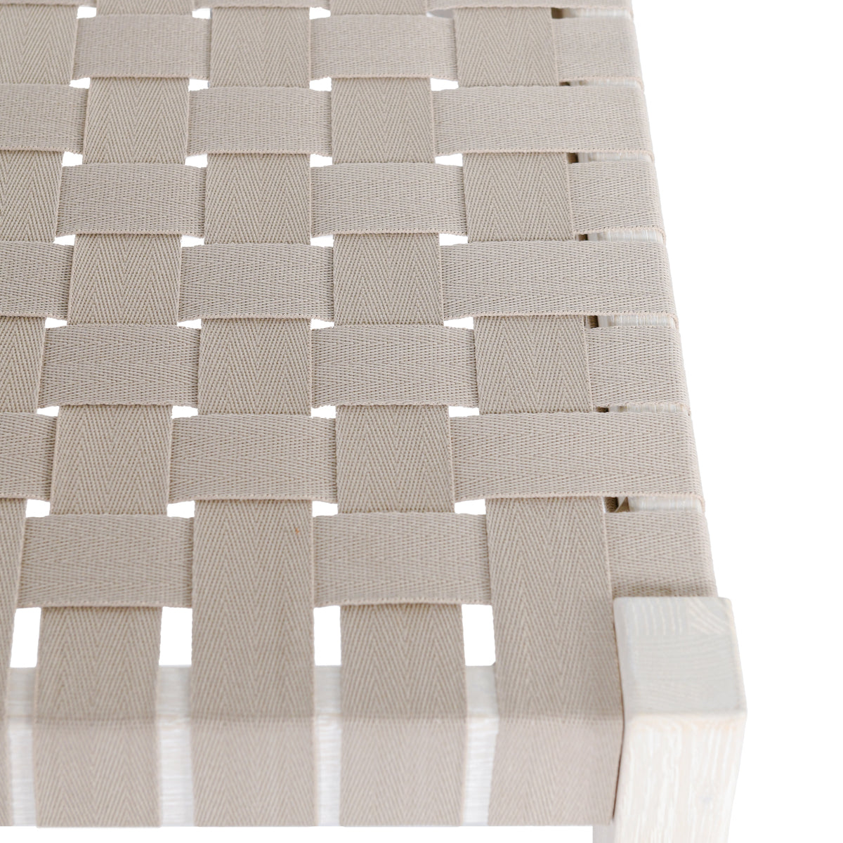 Orlando Milk White/Taupe Bench - Ornate Home