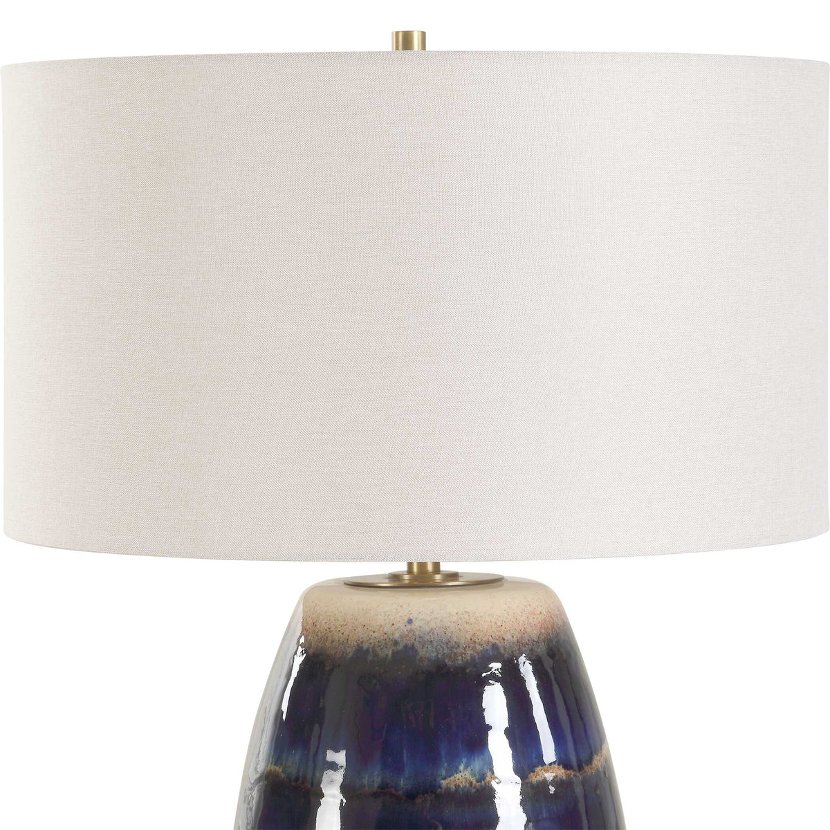 Orleans Blue Glaze Table Lamp - Ornate Home