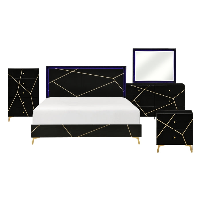 Orlo Black 5pc Bedroom Set