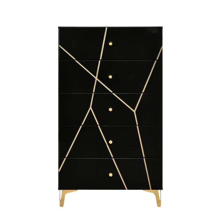 Orlo Black 5pc Bedroom Set