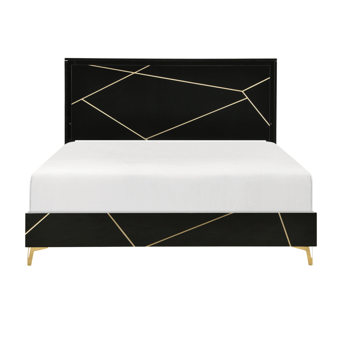 Orlo Black Eastern King Bed - Ornate Home