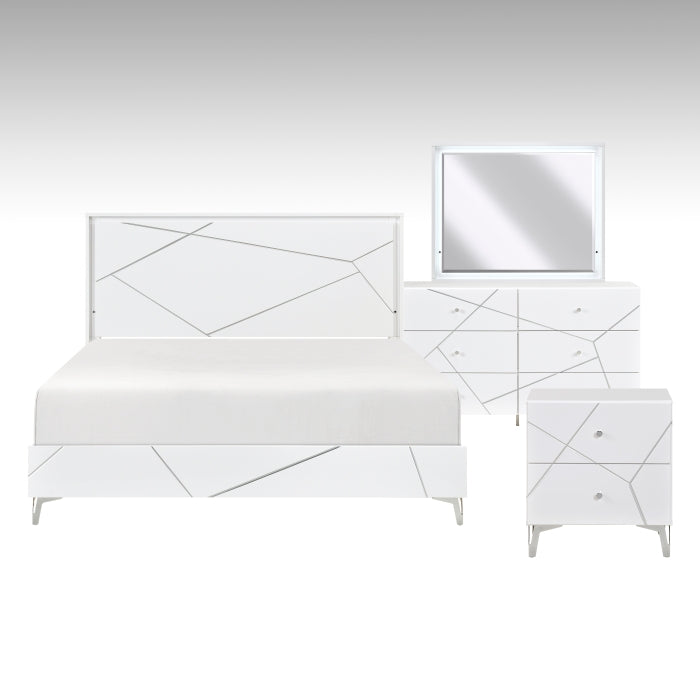 Orlo White 4pc Bedroom Set