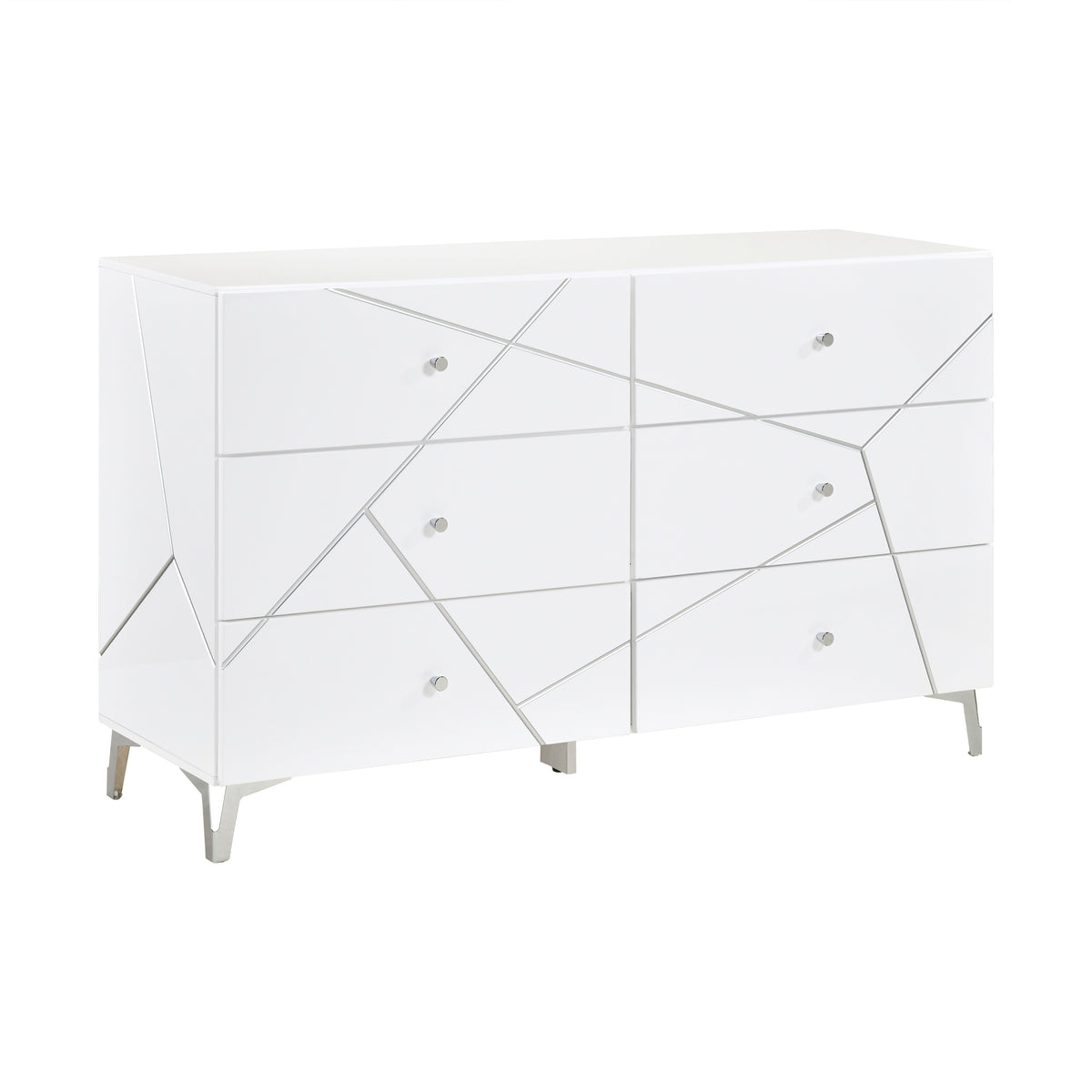 Orlo White 4pc Bedroom Set - Ornate Home