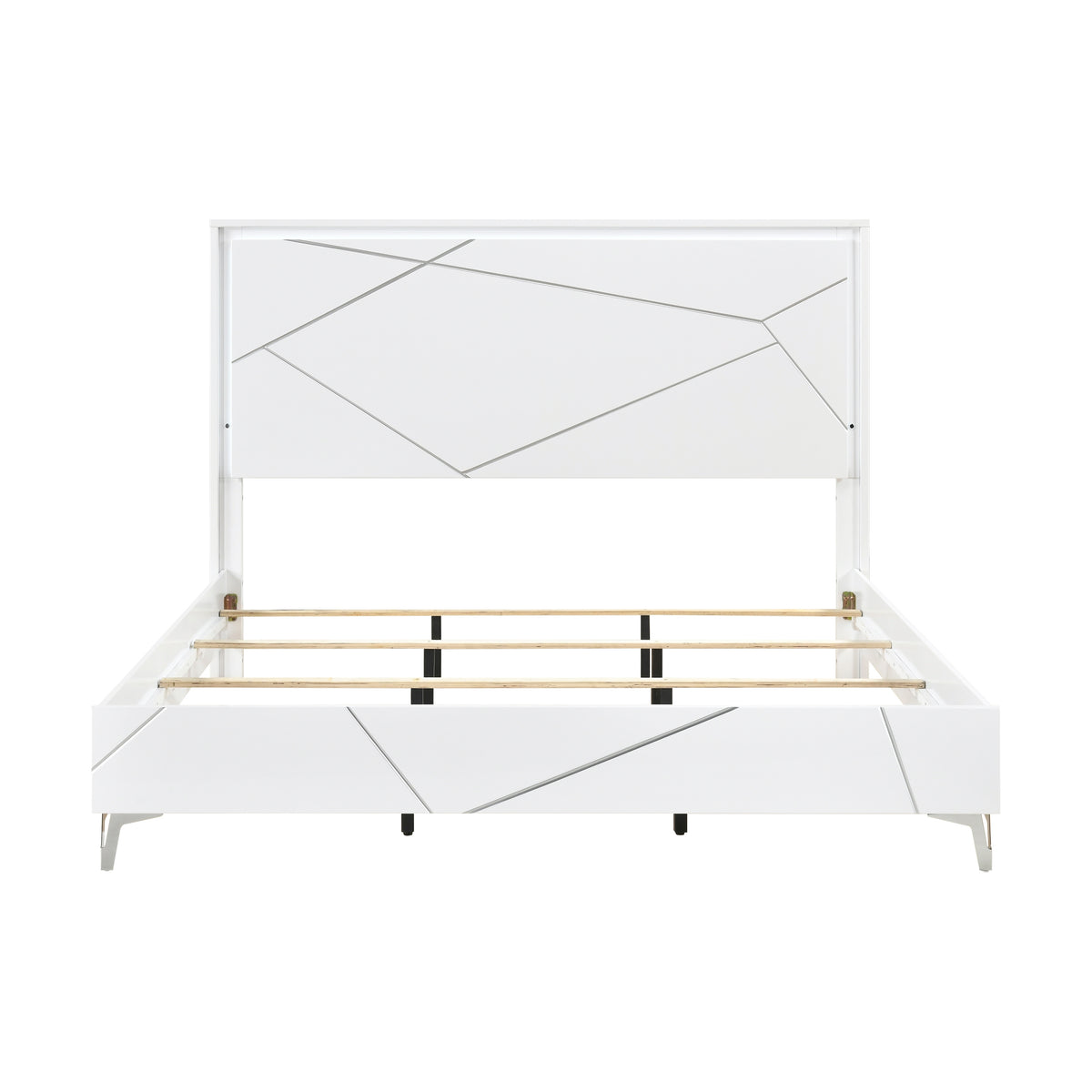 Orlo White 5pc Bedroom Set - Ornate Home