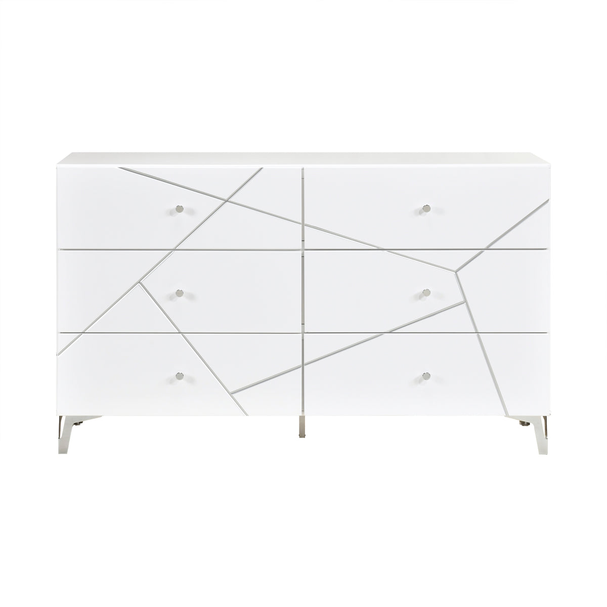 Orlo White 5pc Bedroom Set - Ornate Home
