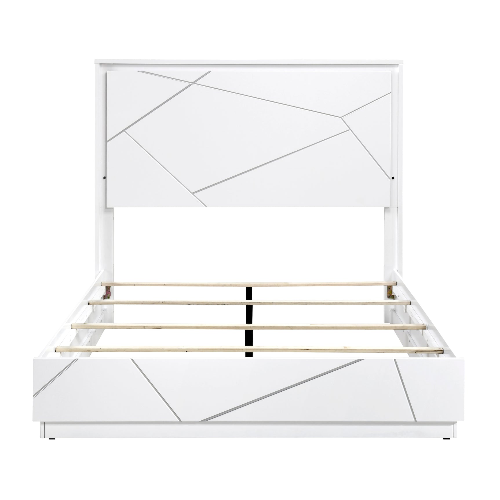 Orlo White California King Bed - Ornate Home