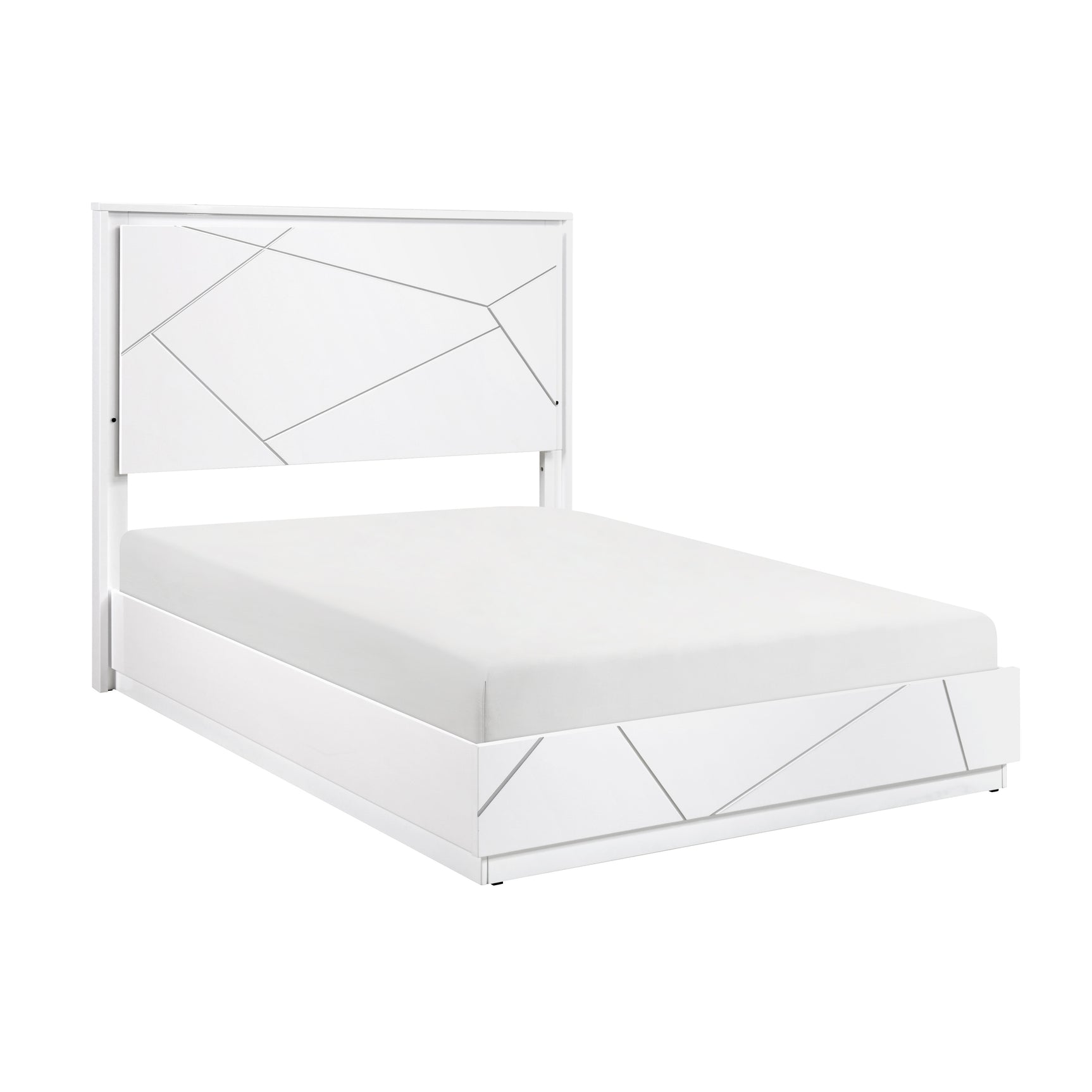 Orlo White California King Bed - Ornate Home