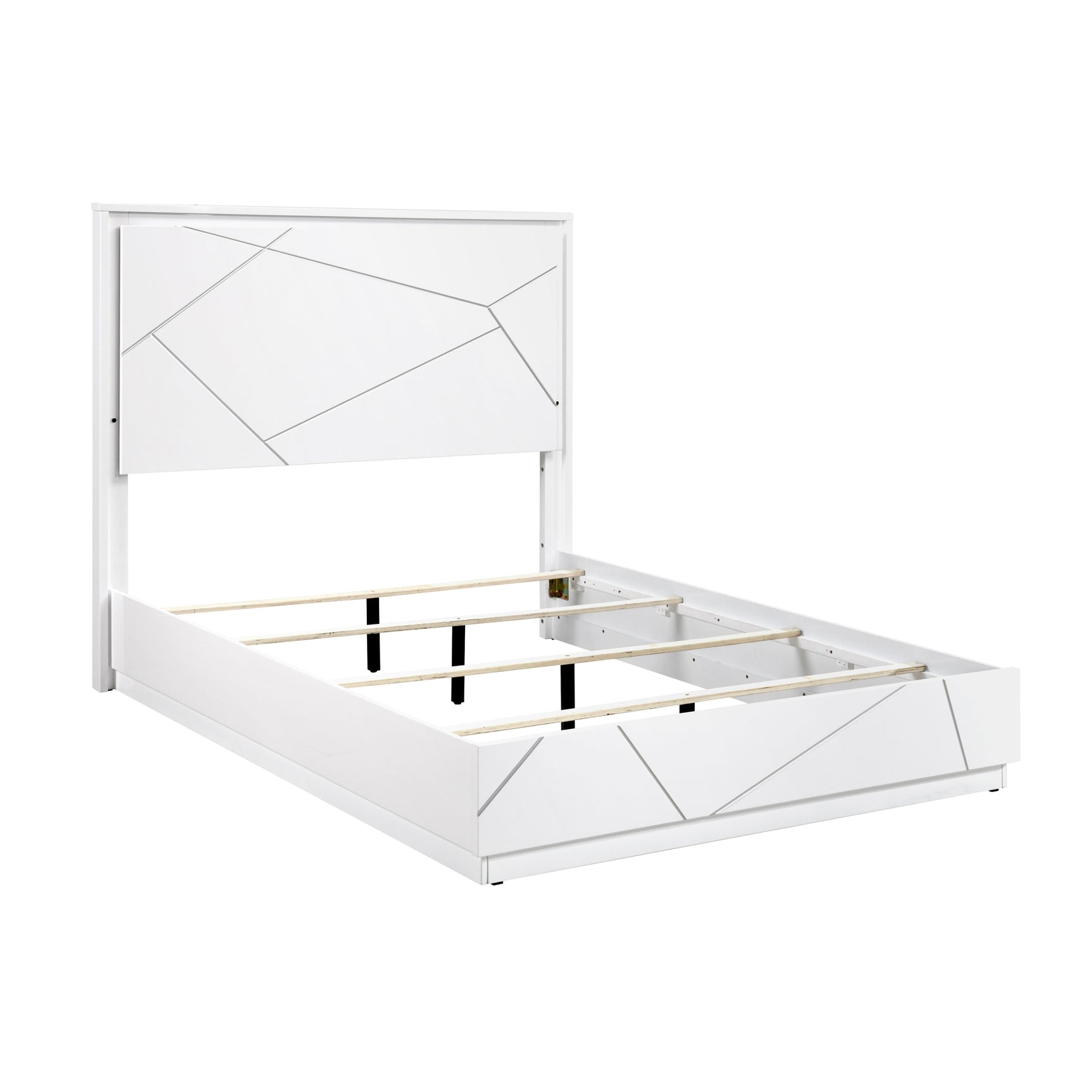 Orlo White California King Bed - Ornate Home