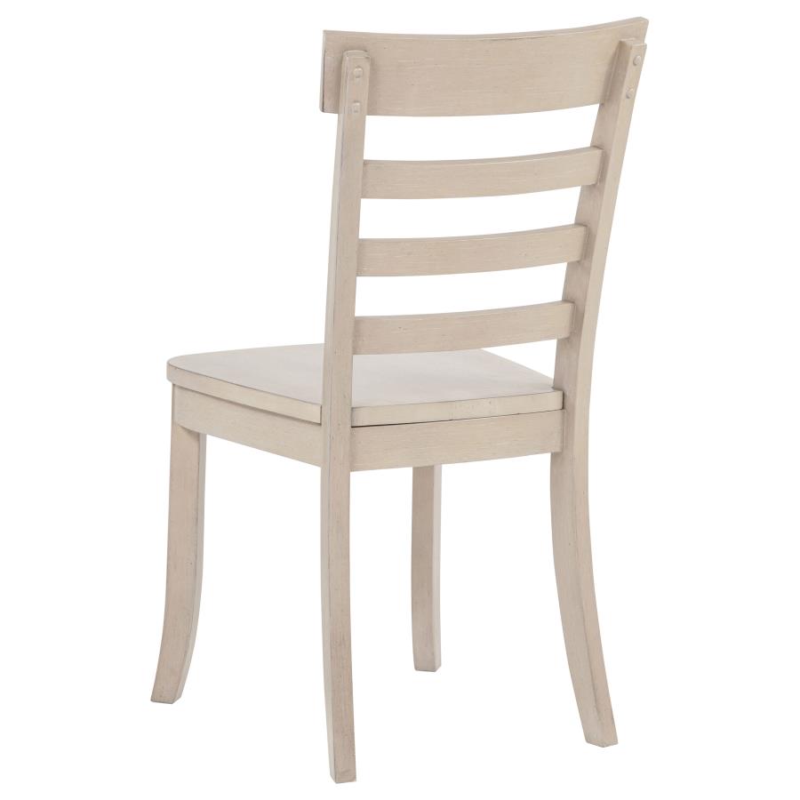 Orrison Linen 5-piece Oval 62-inch Extension Leaf Dining Set - Ornate Home
