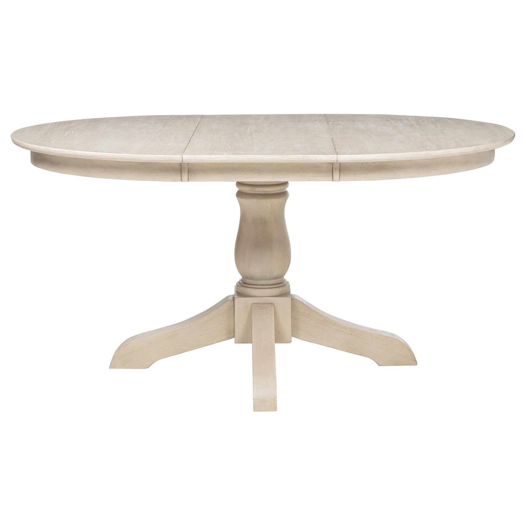 Orrison Linen Oval 62-inch Wood Extension Leaf Dining Table - Ornate Home