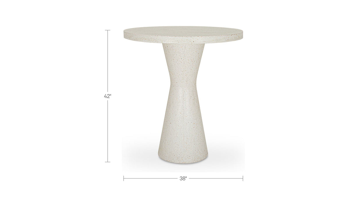 Orrix White Bar Outdoor Table - Ornate Home