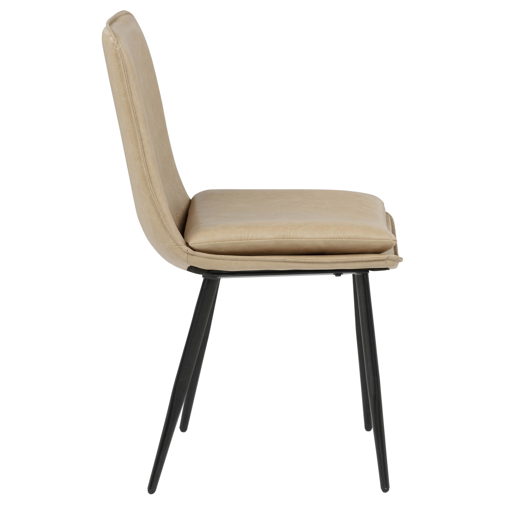 Ortega Tan Upholstered Dining Side Chair (Set of 2) - Ornate Home