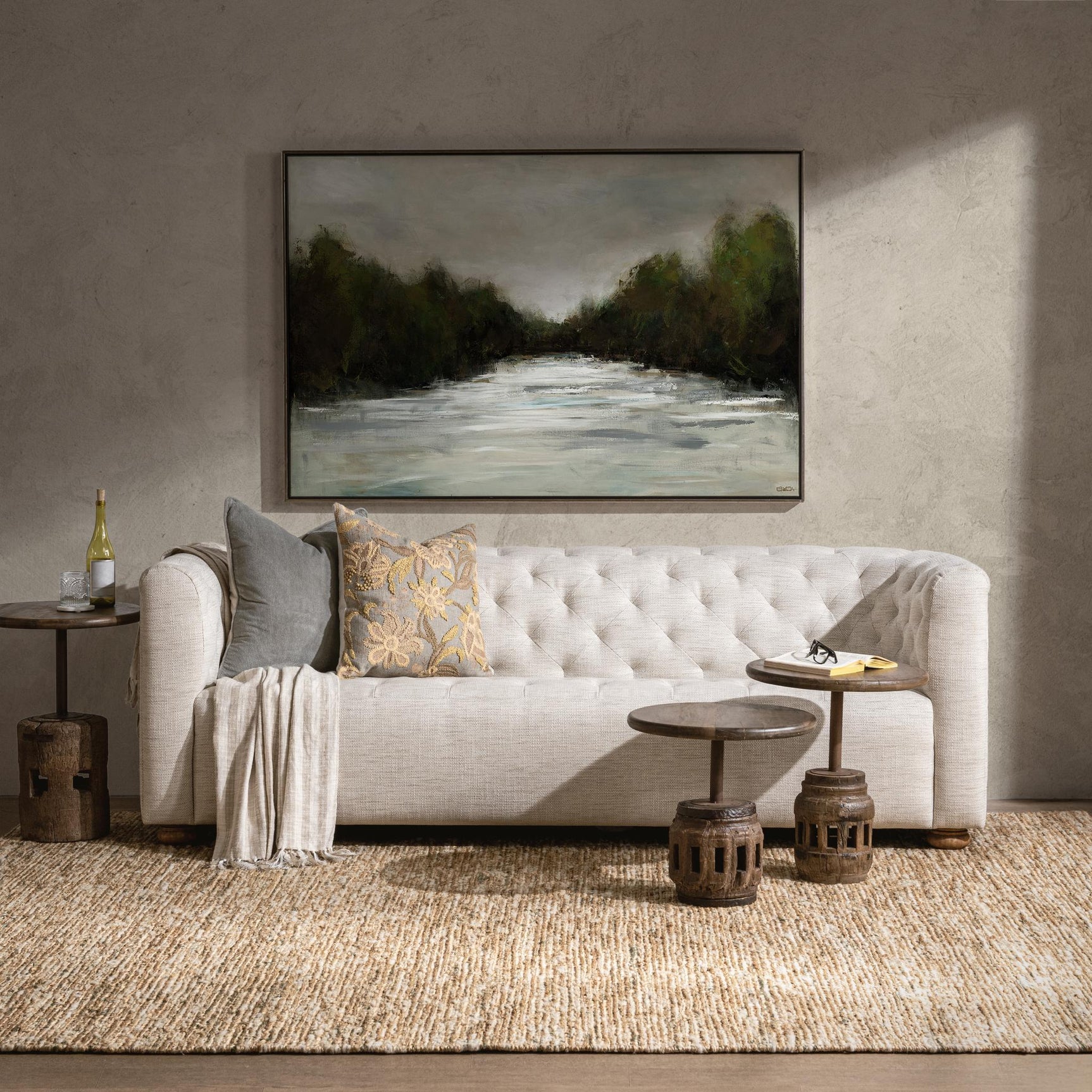 Orville Beige Sofa - Ornate Home