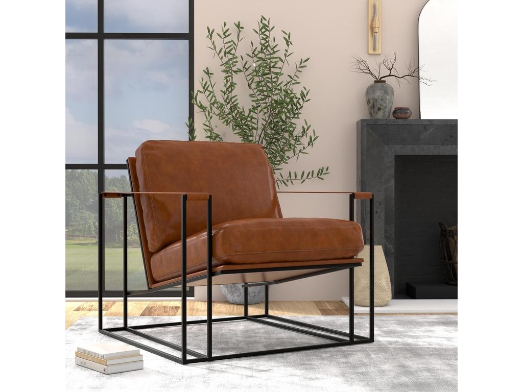 Oryan Brown Chair - Ornate Home