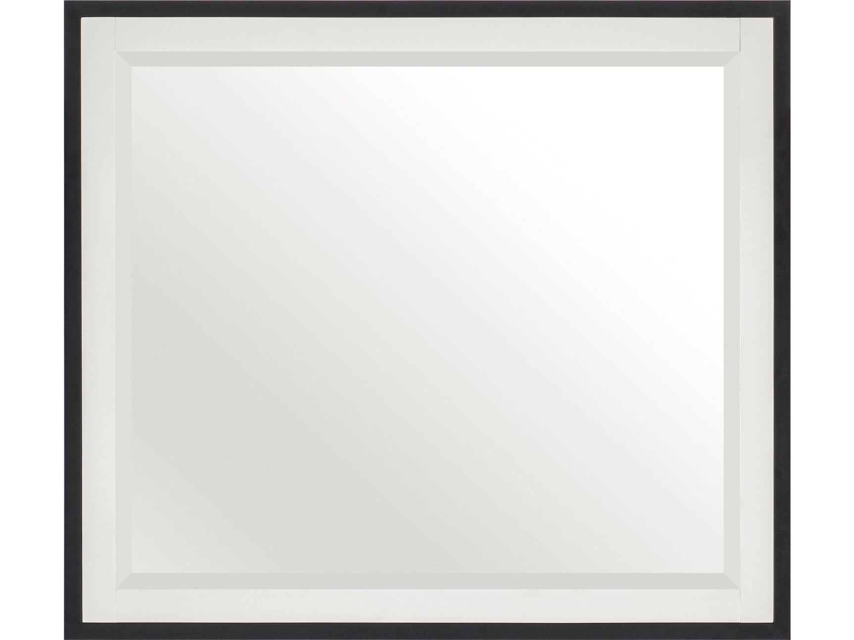 Oslo White/Walnut Mirror - Ornate Home