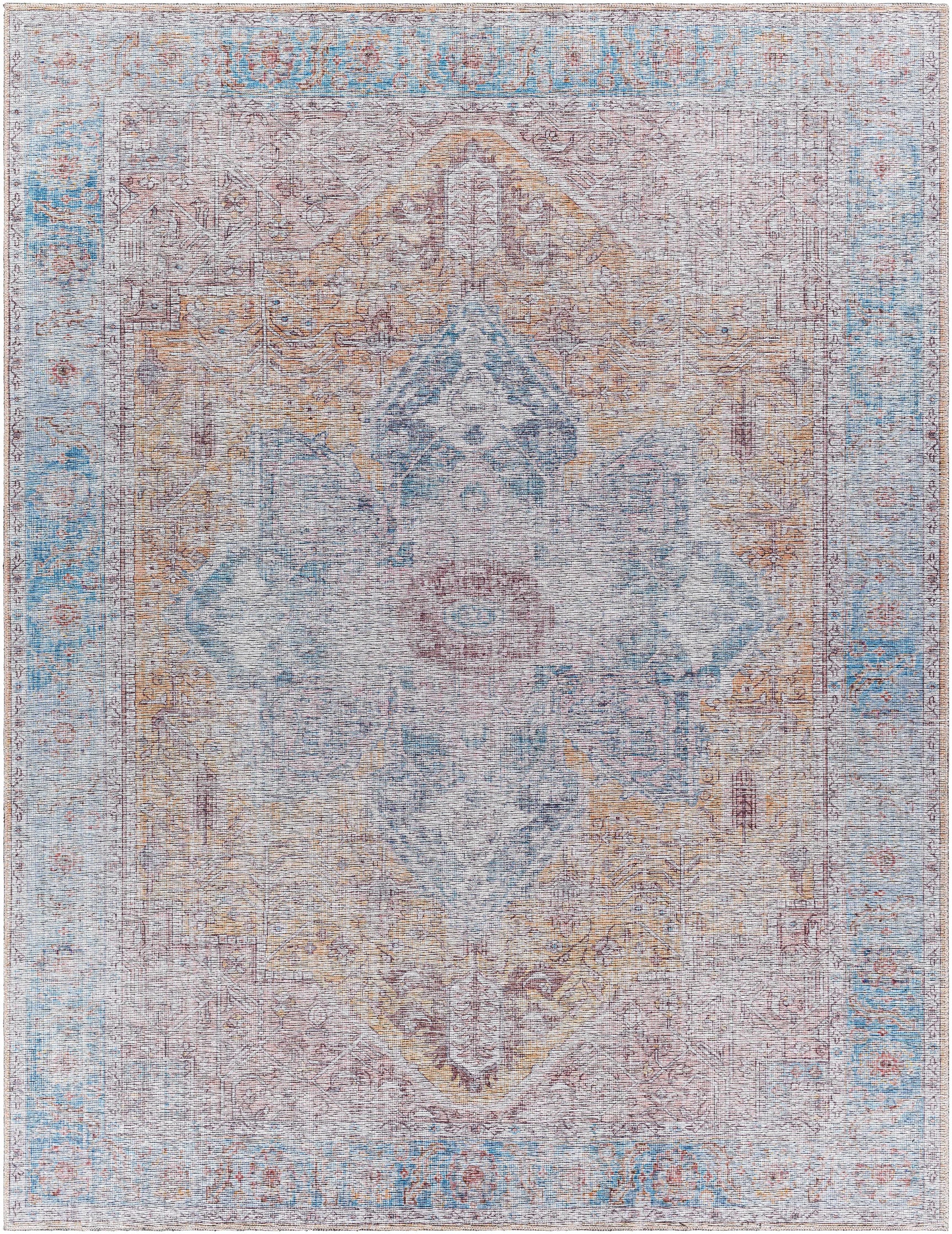 Otaki Purple & Brown Washable Area Rug - Clearance - Ornate Home