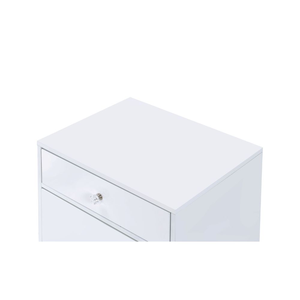 Ottey White/Gold Cabinet - Ornate Home
