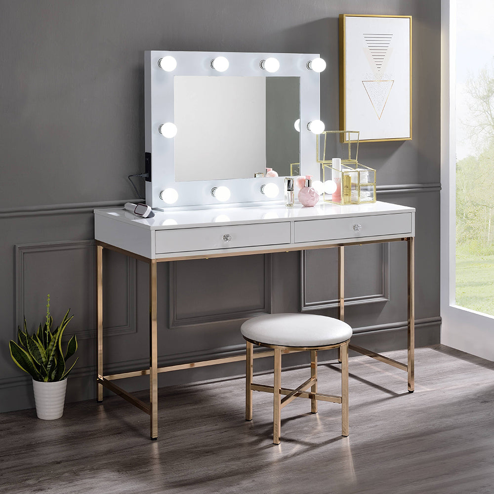 Ottey White Vanity Desk - Ornate Home