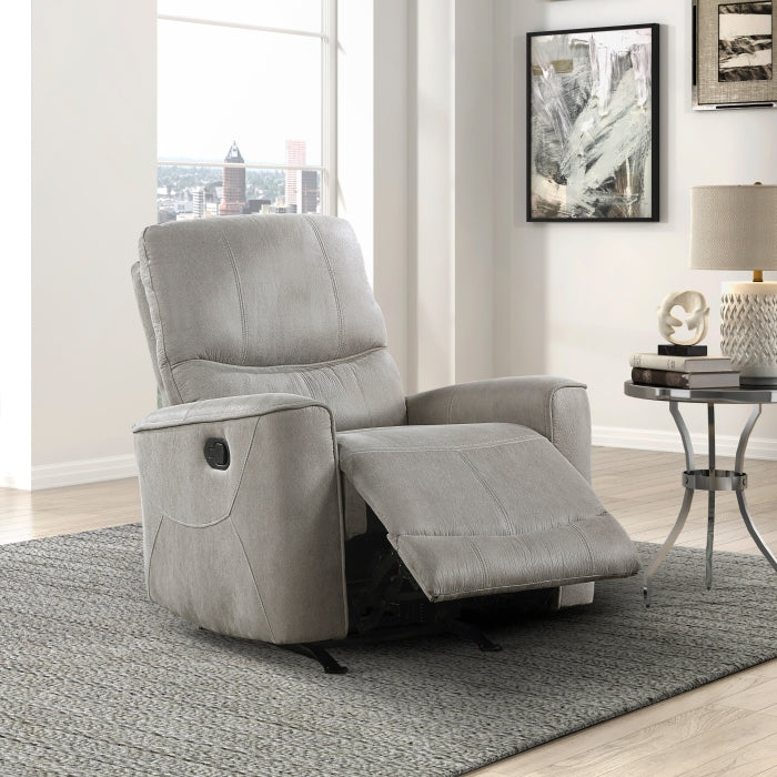 Ouray Gray Rocker Reclining Chair - Ornate Home