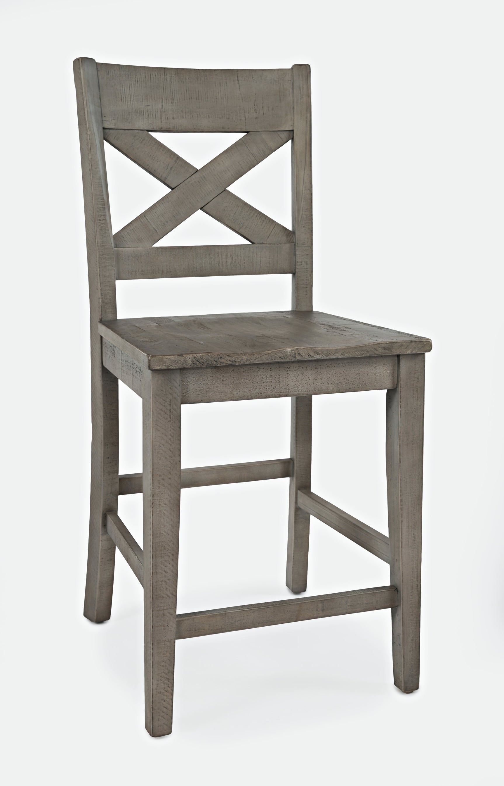 Outer Banks Driftwood X Back Stool (Set of 2) - Ornate Home