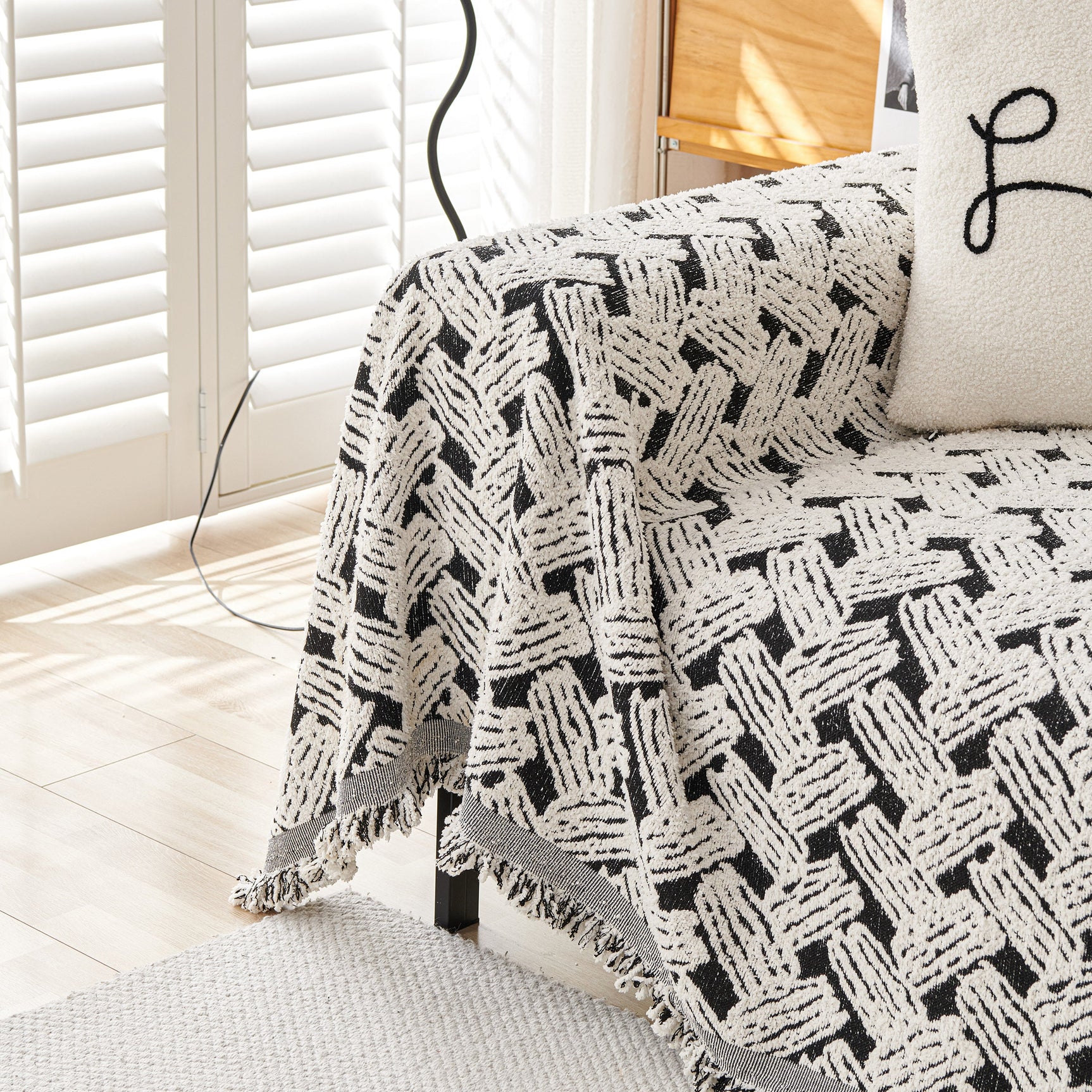 Oversized Reversible Couch Covers Sheet Blanket, L-Shape U-Shaped Sectional Protector for Cats Dogs - Ornate Home