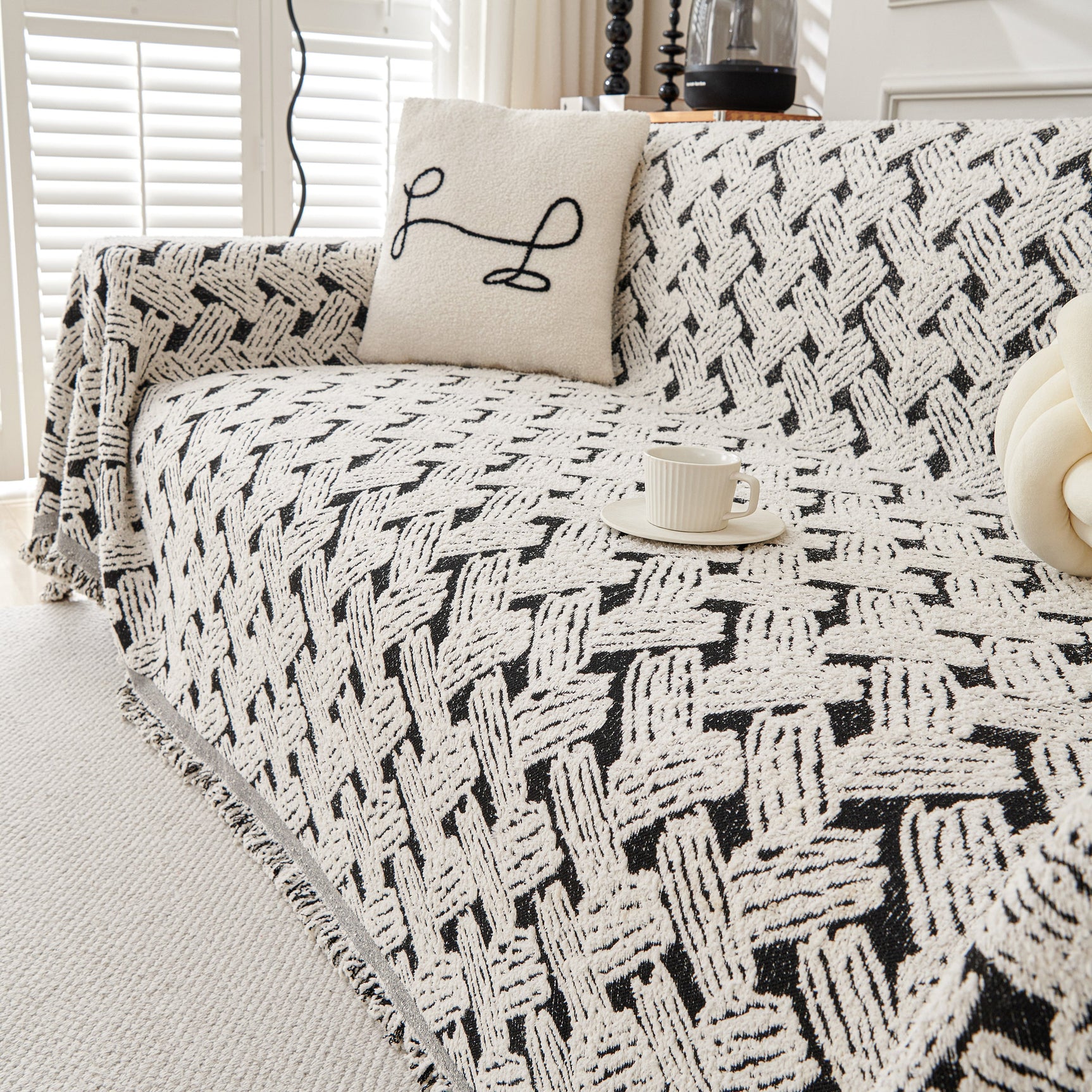 Oversized Reversible Couch Covers Sheet Blanket, L-Shape U-Shaped Sectional Protector for Cats Dogs - Ornate Home