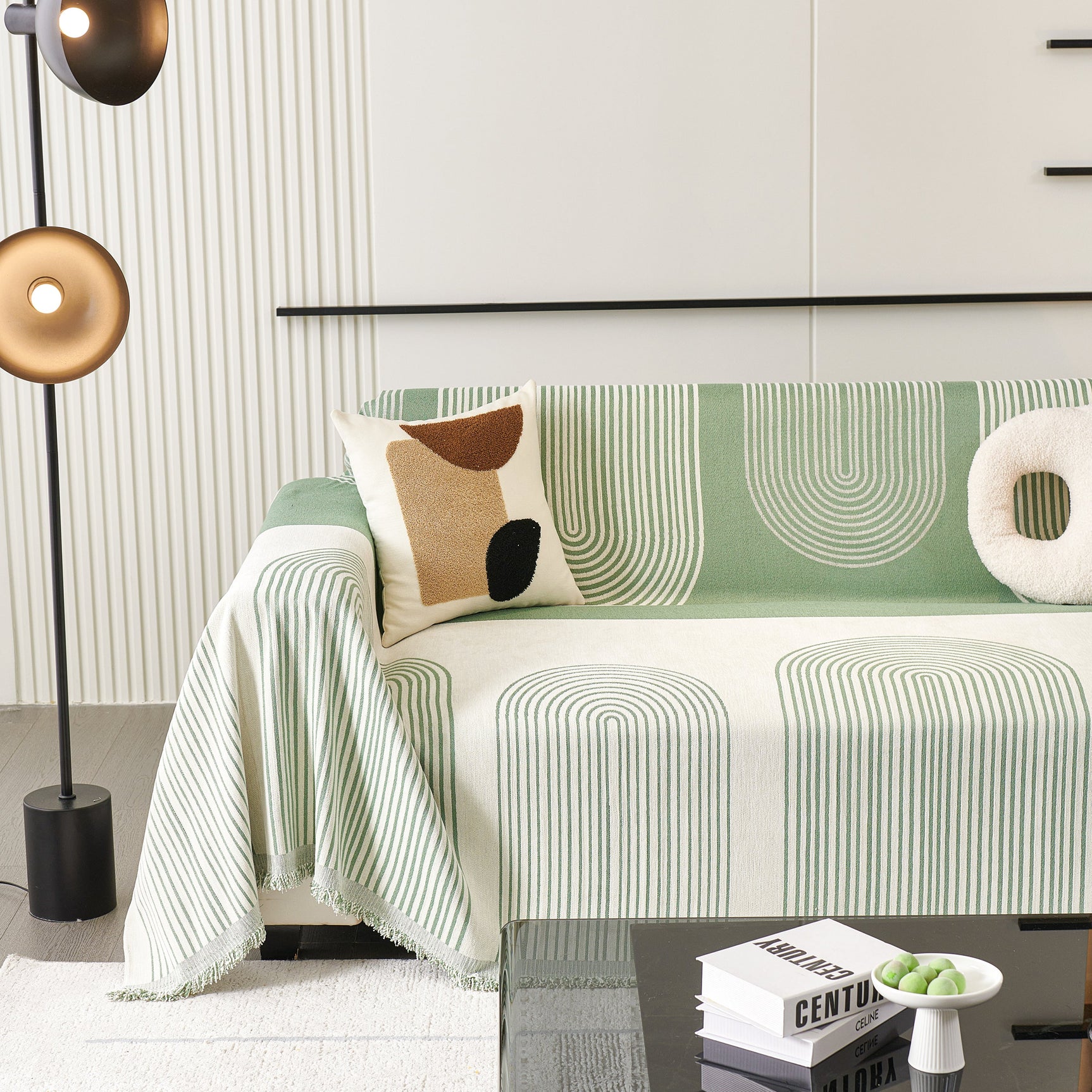 Oversized Sofa Throw Blanket, Couch Protector Throw for Stylish Home Protection - Ornate Home