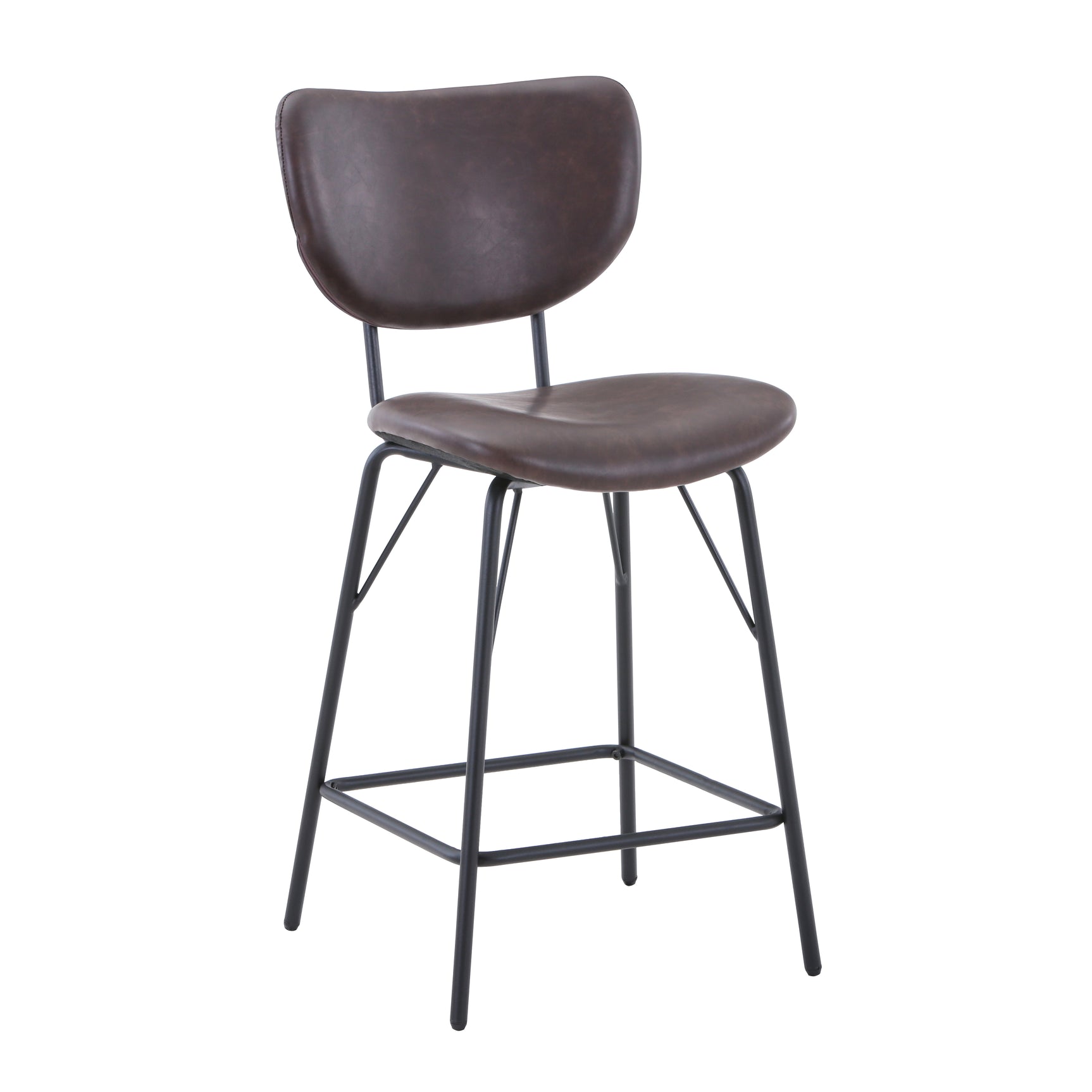 Owen Dark Brown Uph Stool (Set of 2) - Ornate Home