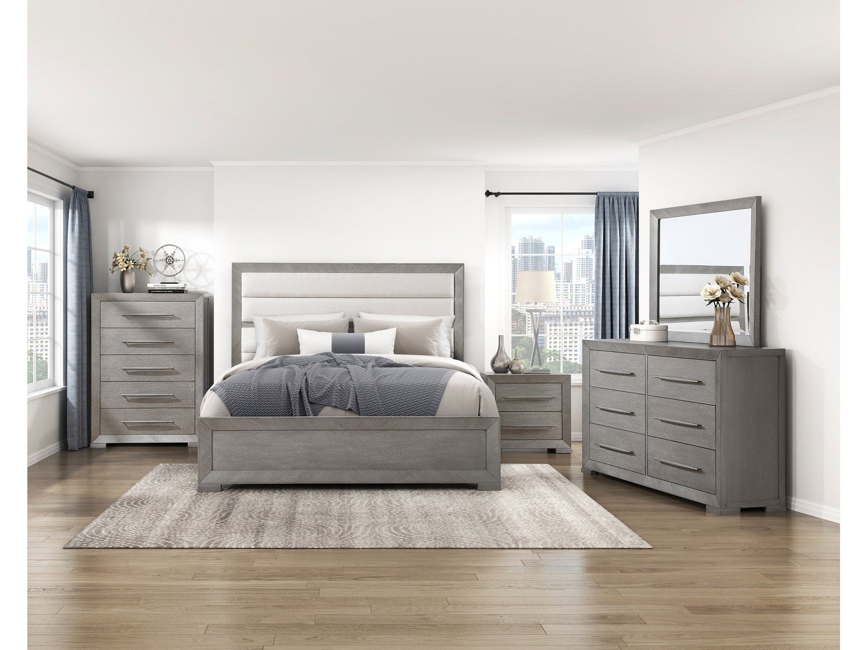 Owen Gray 5-Piece Queen Bedroom Set - Ornate Home