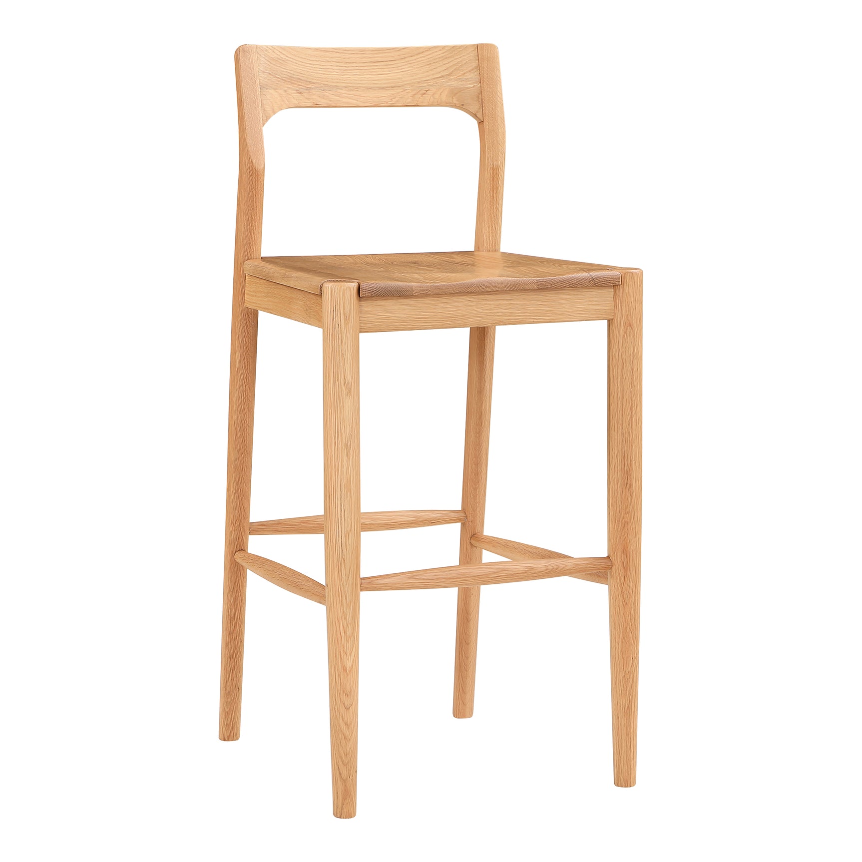 Owing Natural Oak Barstool - Ornate Home