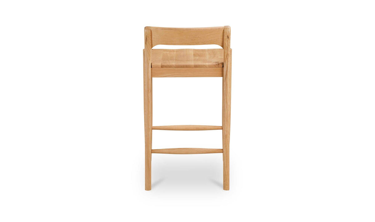 Owing Oak Counter Low Back Stool