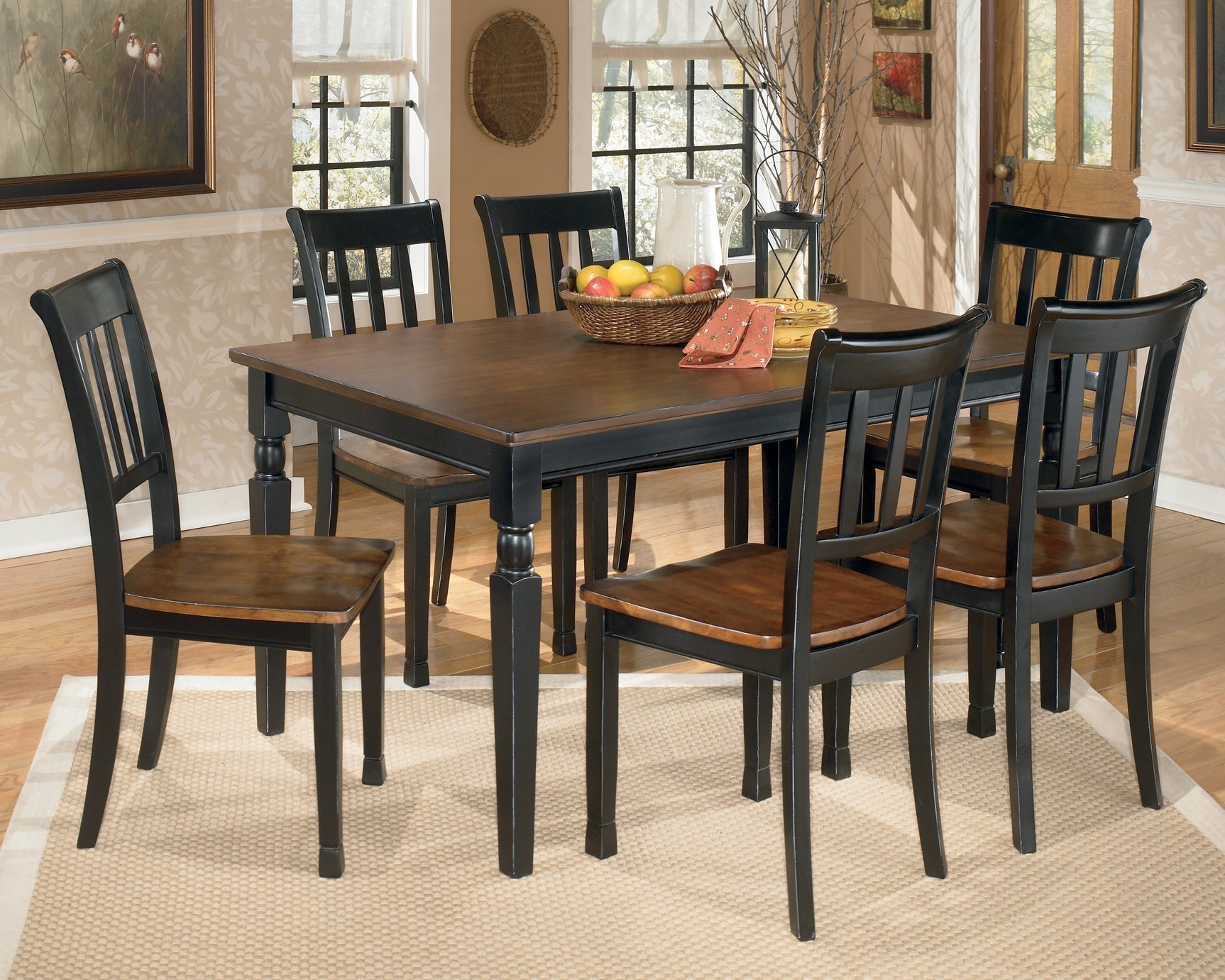 Owingsville Black/Brown Dining Table - Ornate Home