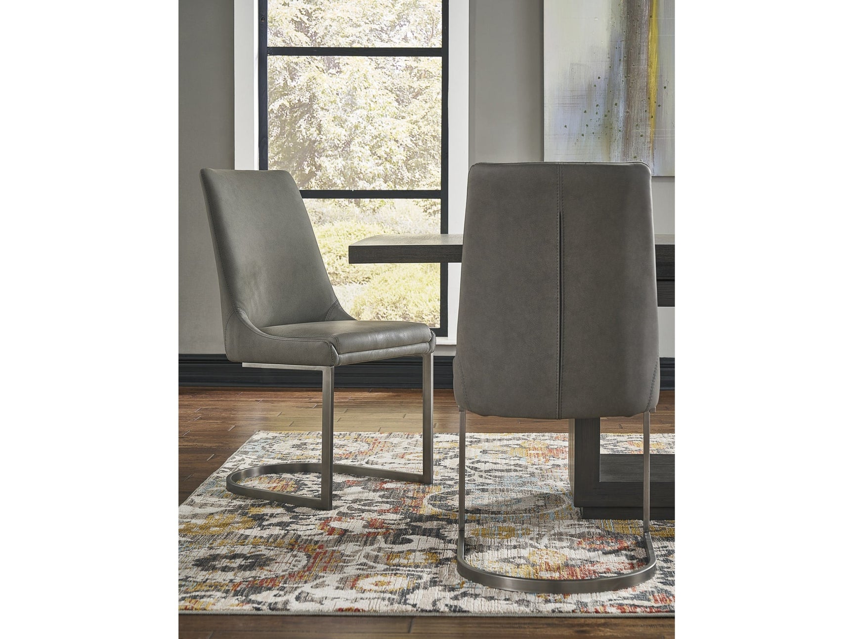 Oxford Basalt Grey Dining Chair (Set of 2) - Ornate Home