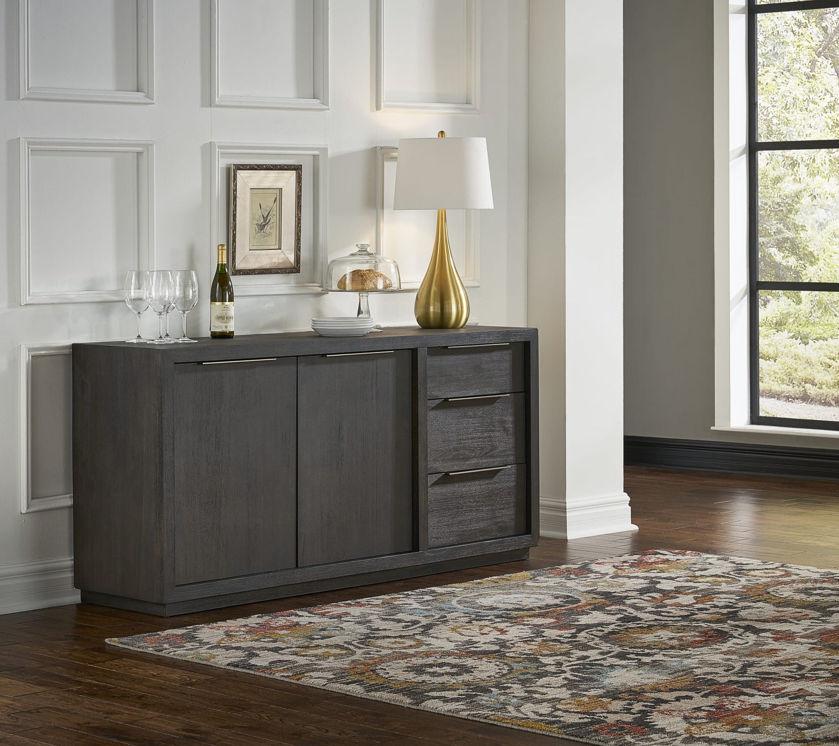 Oxford Basalt Grey Sideboard - Ornate Home