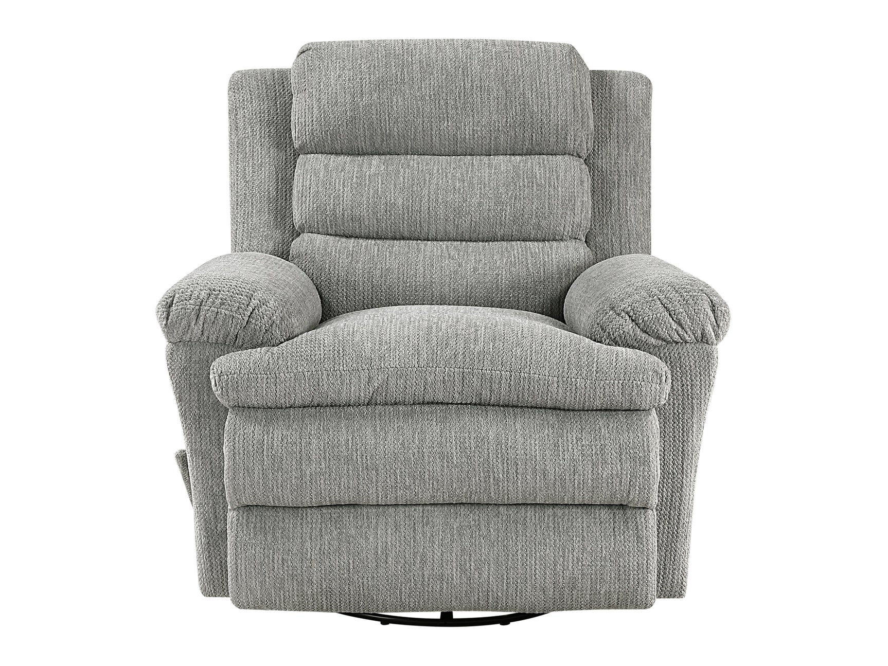 Oxford Gray Swivel Glider Reclining Chair - Ornate Home
