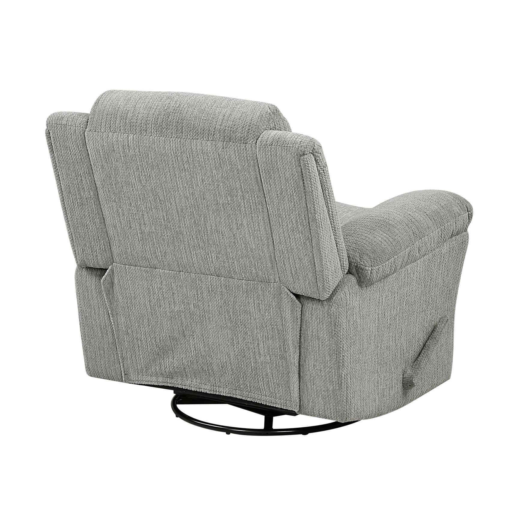 Oxford Gray Swivel Glider Reclining Chair - Ornate Home