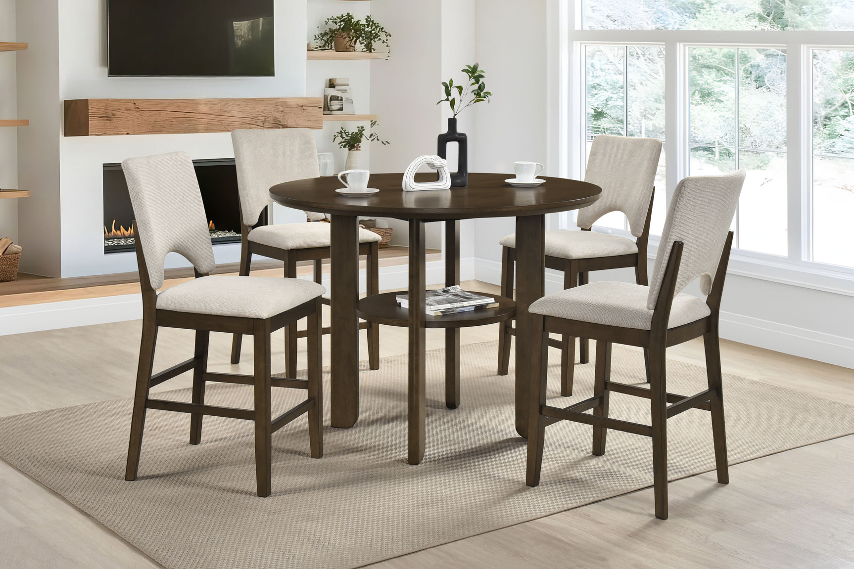 Oxford Oak Counter Height Table - Ornate Home