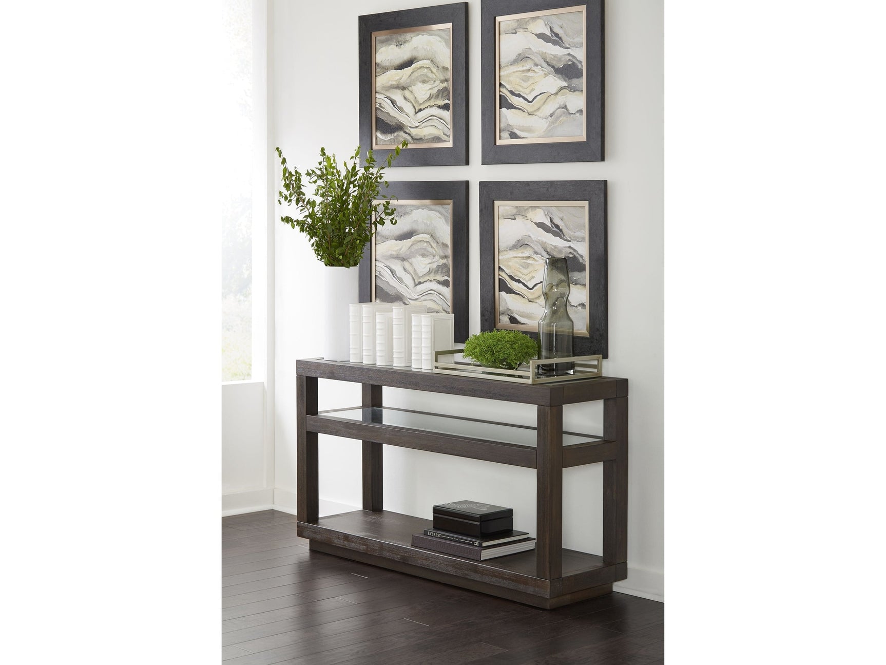 Oxford Oxford Console Table in Basalt Grey - Ornate Home