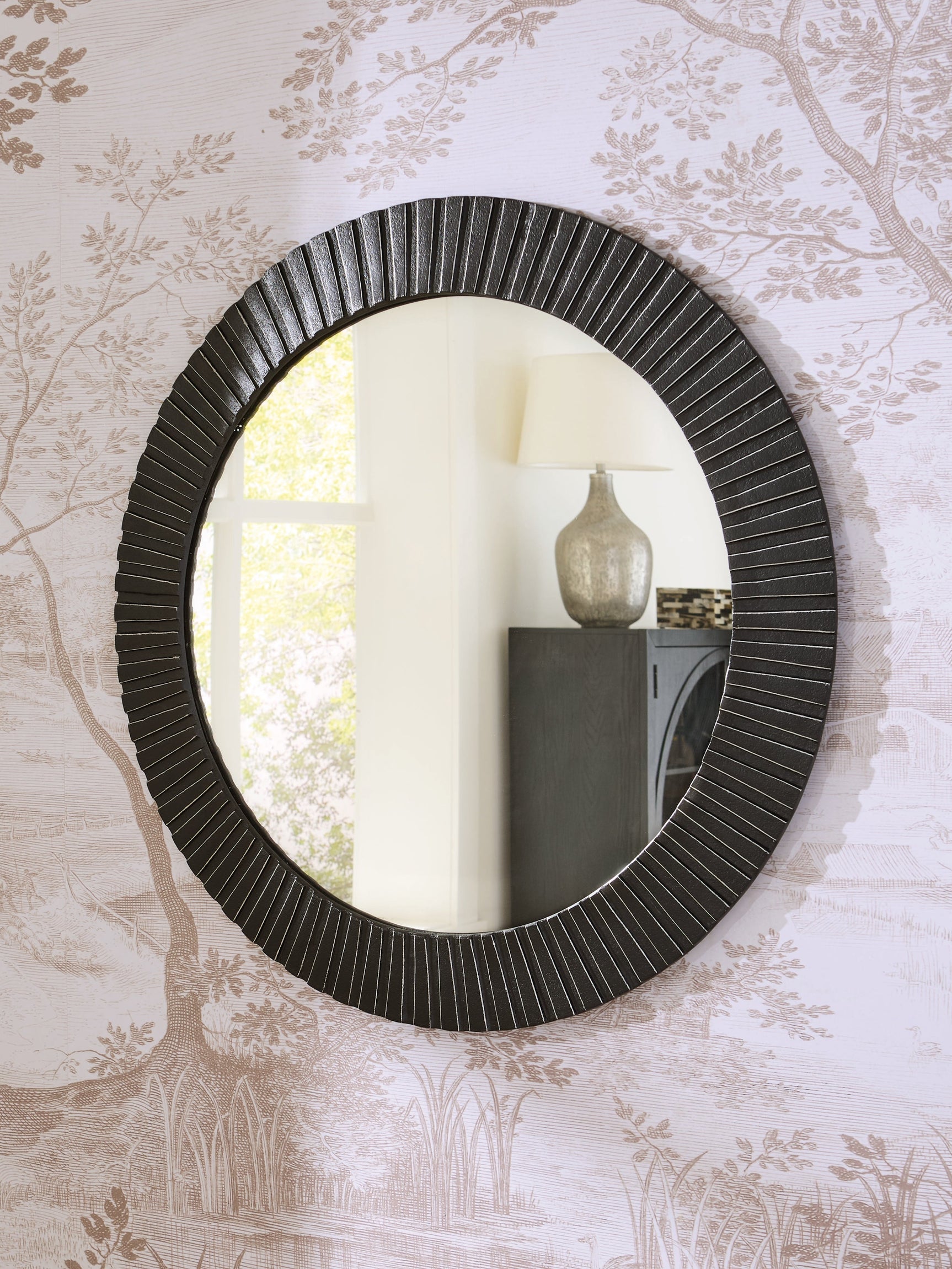 Ozias Black Accent Mirror (Online Special Price) - Ornate Home