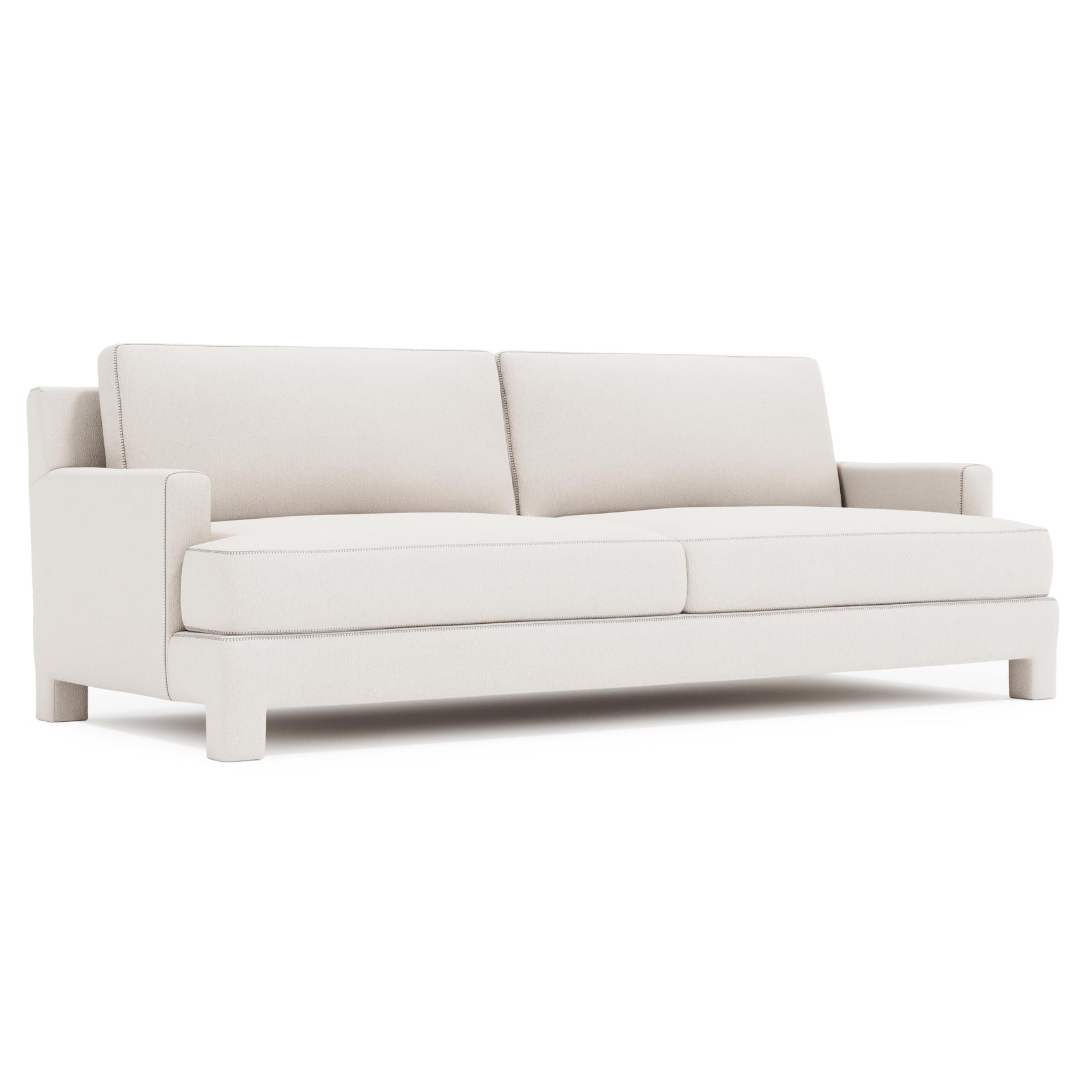 Mily Ivory Sofa Without Pillows