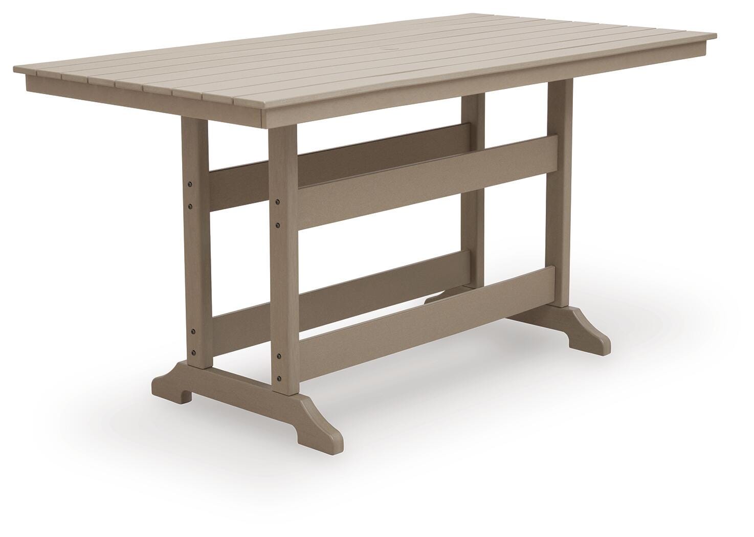 Sandy Dune Medium Brown Outdoor Counter Height Dining Table