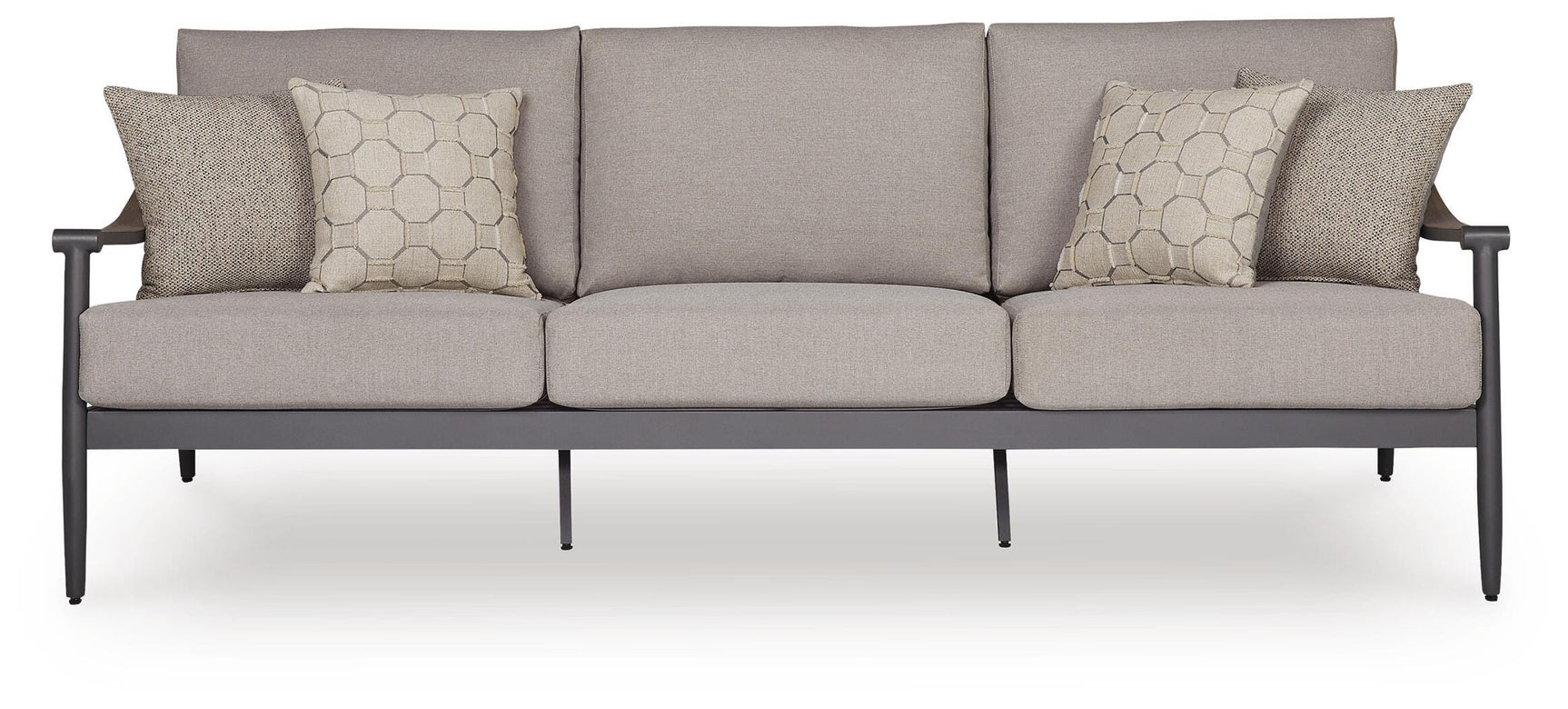 North Island Gray Outdoor Sofa with Cushion