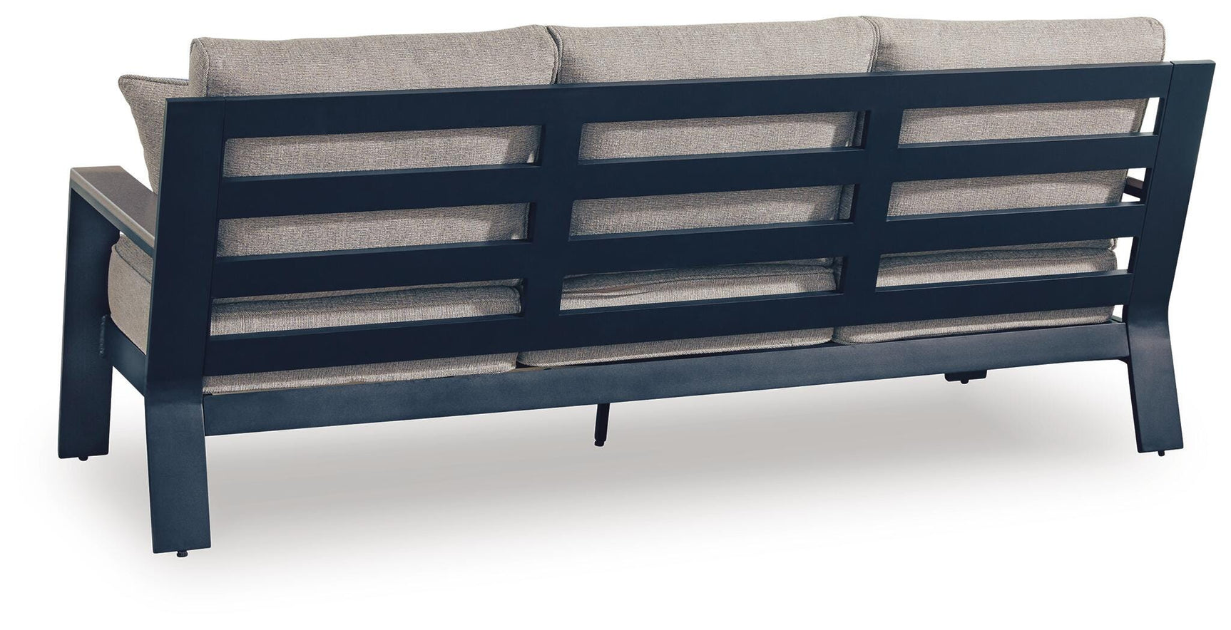 Mabry Shores Navy Blue/Driftwood Outdoor Sofa with Cushion