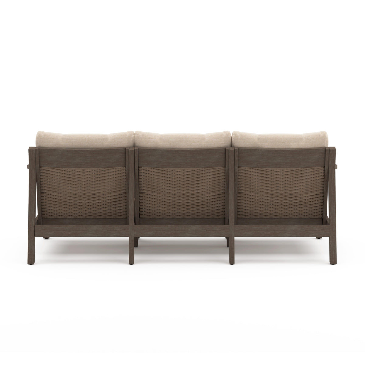 Adams Lane Dark Brown/Beige Outdoor Sofa