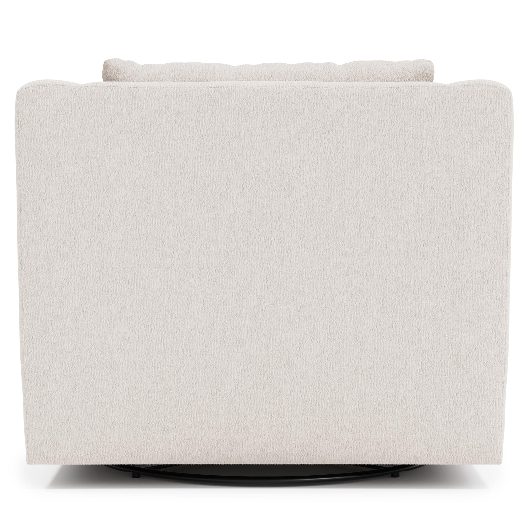 Gabi Ivory Swivel Chair Without Pillows