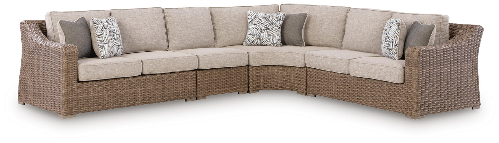 Revare Beach Beige 4-Piece Outdoor Sectional