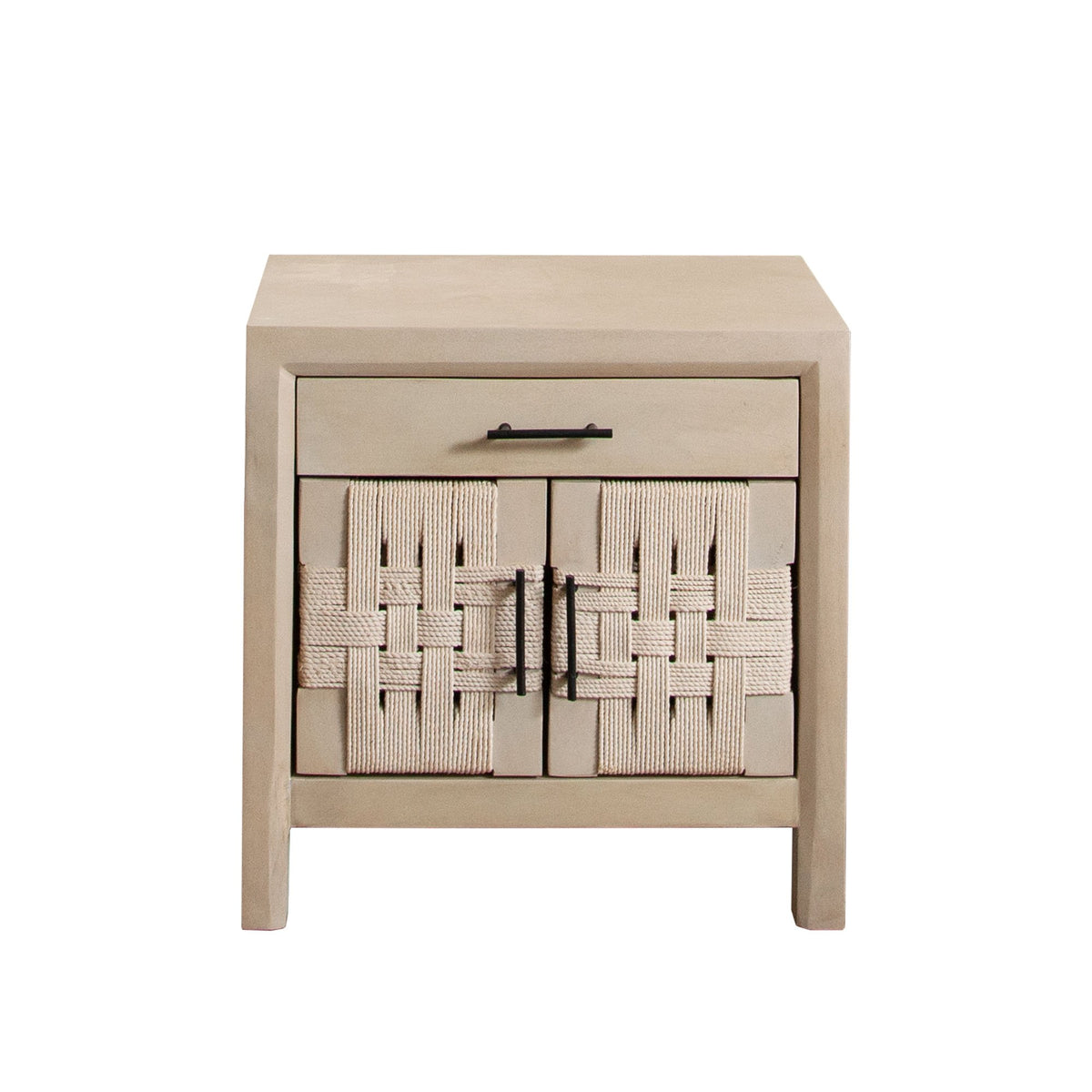 Palm Light Natural Wood Nightstand - Ornate Home